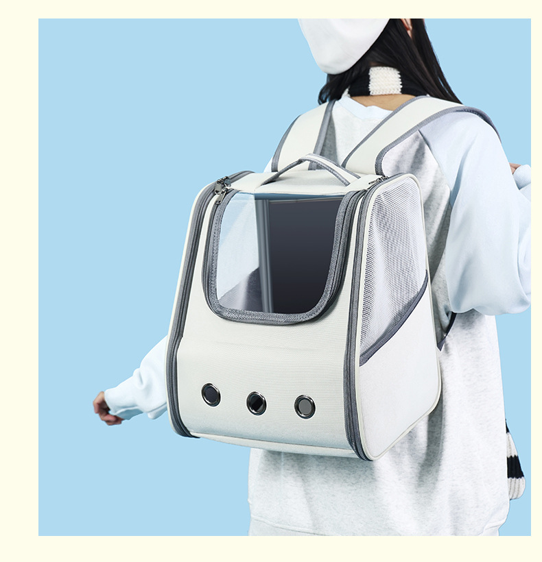 Кошачий мешочек с большой вместимостью выходит на улицу с двумя плечевыми кошками, с рюкзаками и собачьими сумками для кошек pic 20