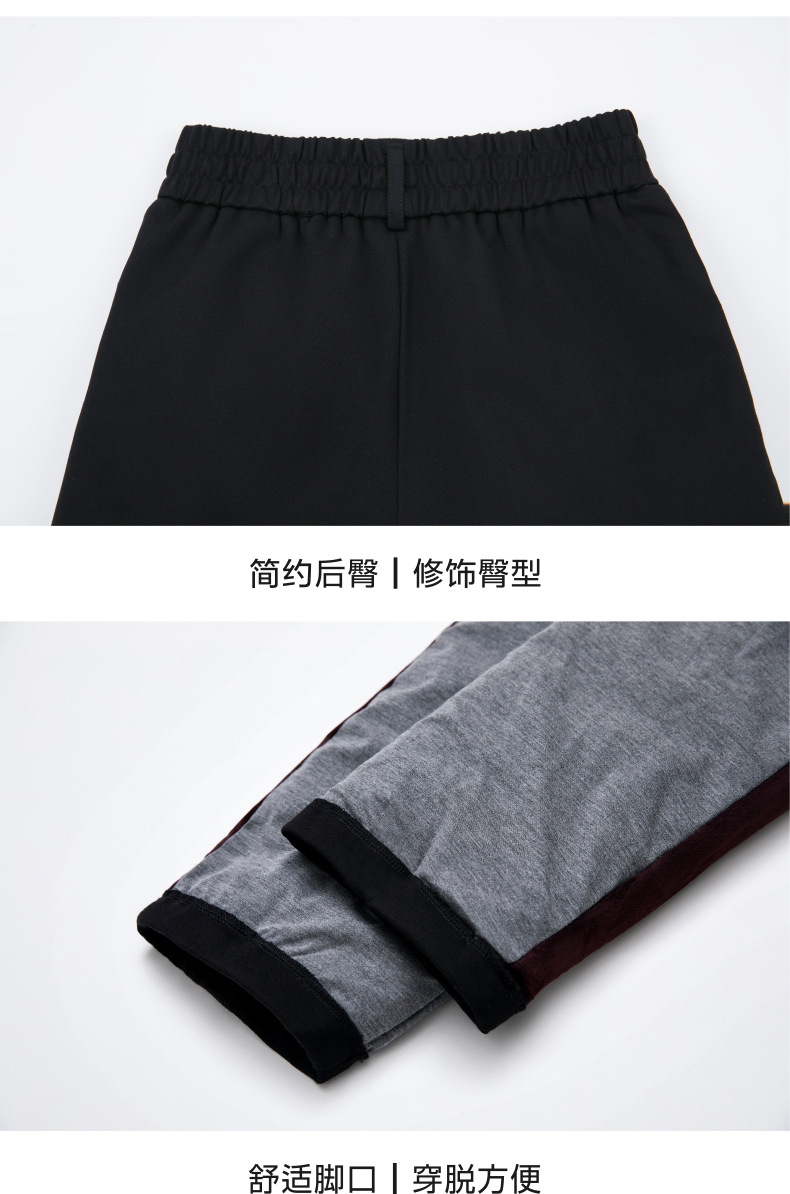 Middle-aged and elderly mothers should wear loose, large-sized white duck down and thick cotton pants with knee pads for winter outerwear pic 19