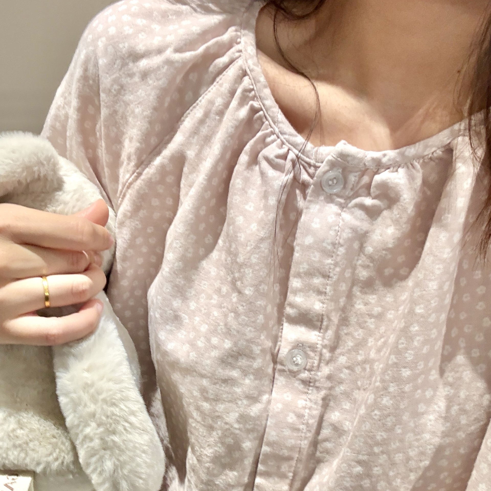 Class A all-cotton double-layer yarn round-neck pajamas, short sleeves, long sleeves, shorts, long pants, postpartum home wear set, cartoon breathable pic 18