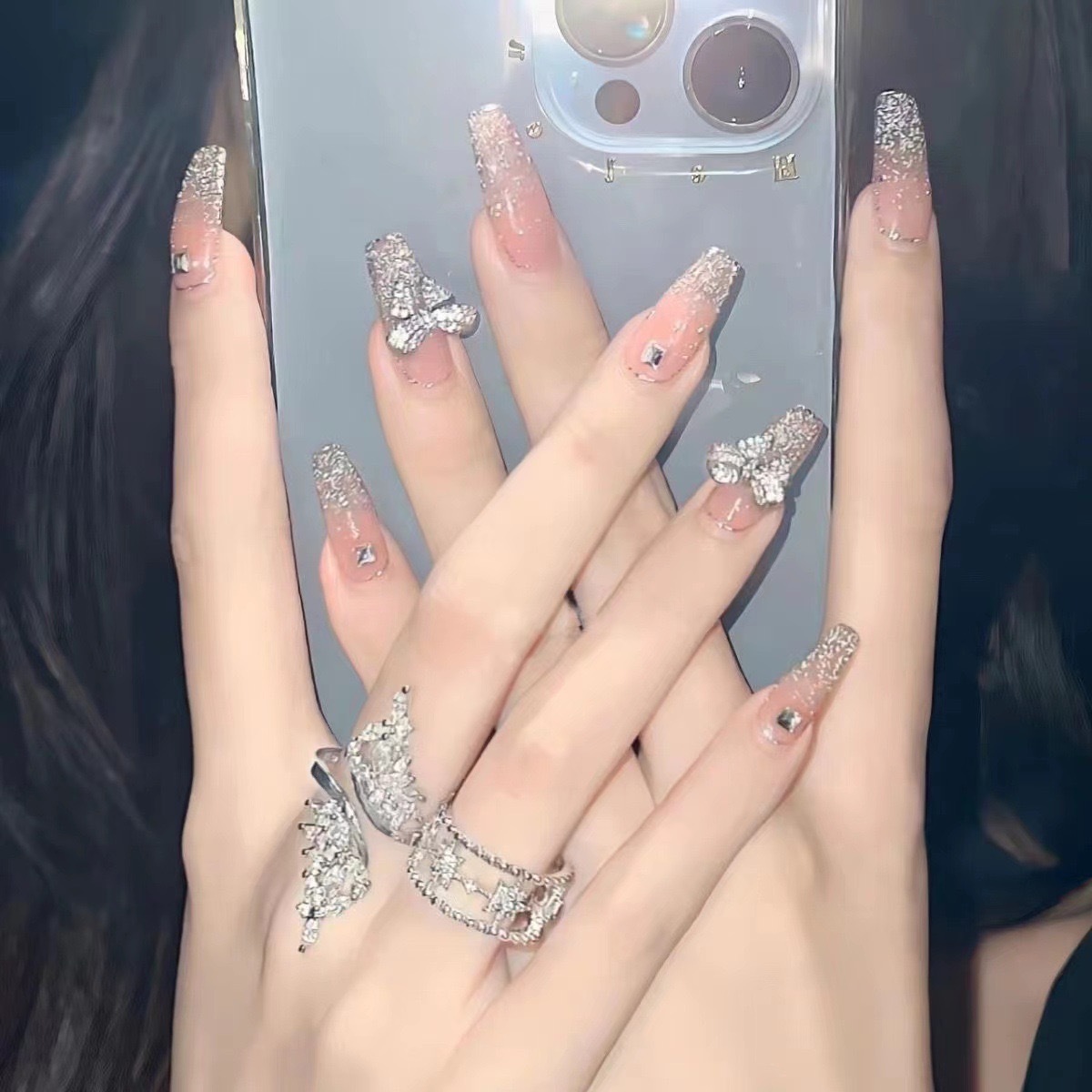 Nail patches, false nails, 2024 new style whitening nail patches, popular wearable nail patches, wearable detachable nail patches pic 9