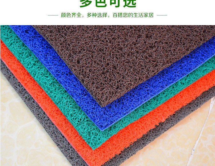 门口地垫加厚塑料丝圈脚垫大门口防滑防水地毯家用入户门垫可裁剪详情8