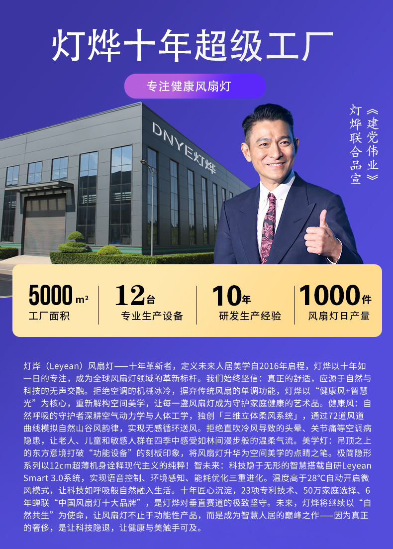 新款隐形风扇灯静音智能吊扇灯全光谱护眼餐厅客厅风扇灯厂家直销详情1