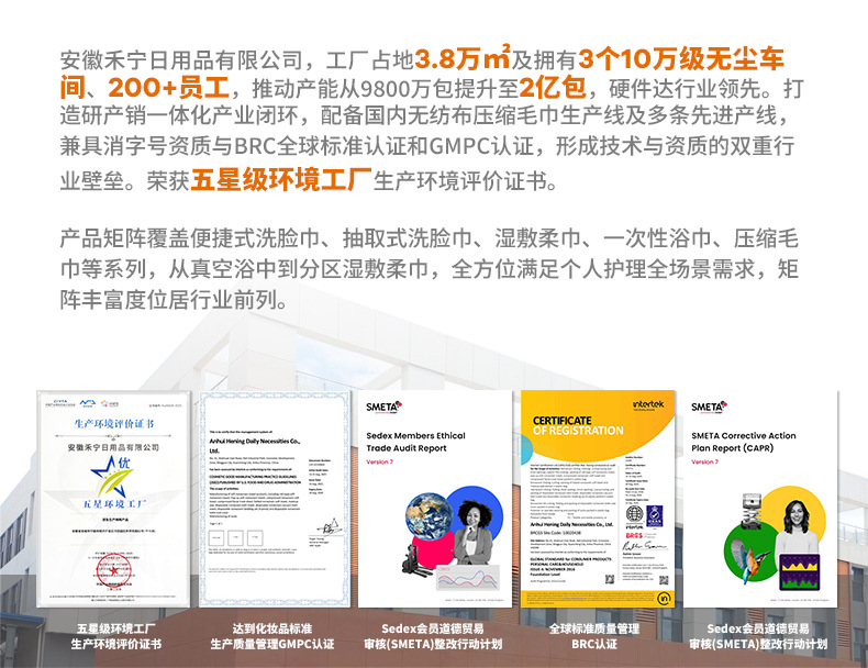 定制尔木萄纯棉一次性擦脸洗脸巾100%棉抽巾抽取式洁面巾家用加大详情3