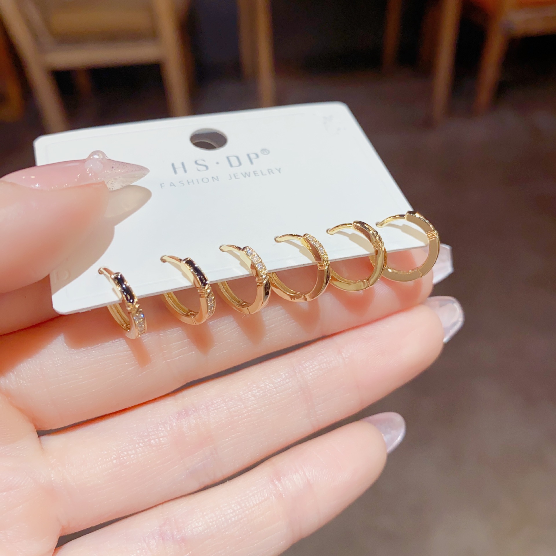 韩式ins森系时尚圈圈耳扣组合套装耳环百搭气质个性潮流网红耳饰详情19