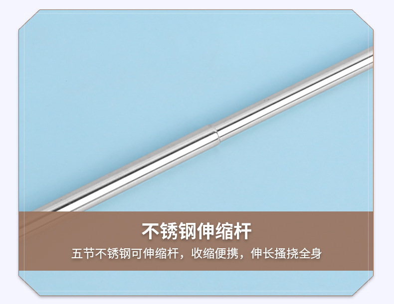 厂家现货彩色不锈钢挠痒耙伸缩孝子手老头乐不求人抓痒抓背器详情8