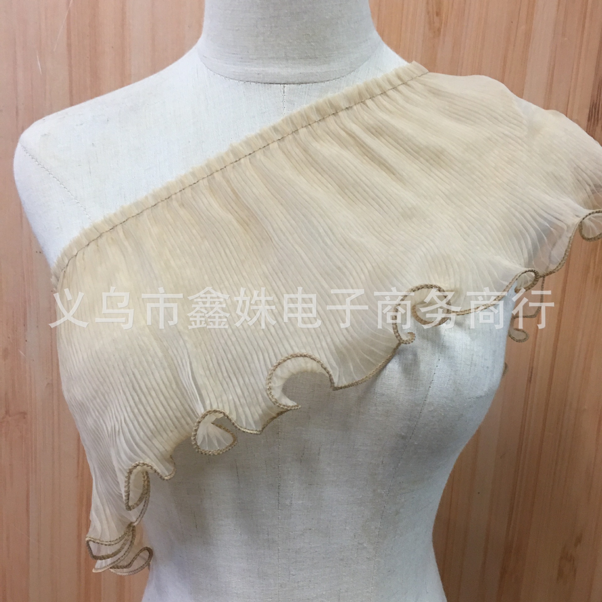 New chiffon pleated lace high-density clothing accessories pic 8