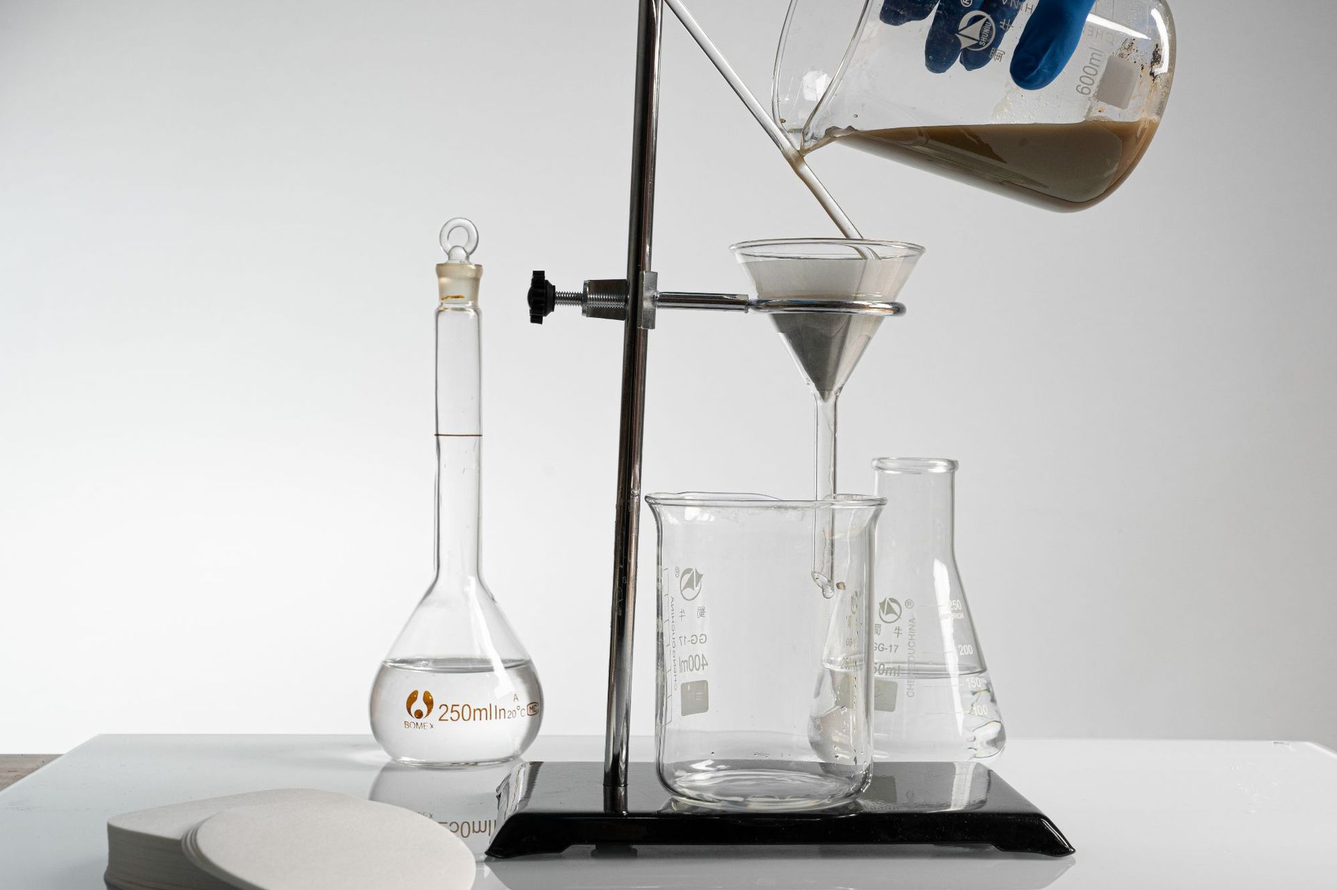 跨境专供一次性英文包装实验室定性滤纸快中慢三速工业定性过滤纸详情11