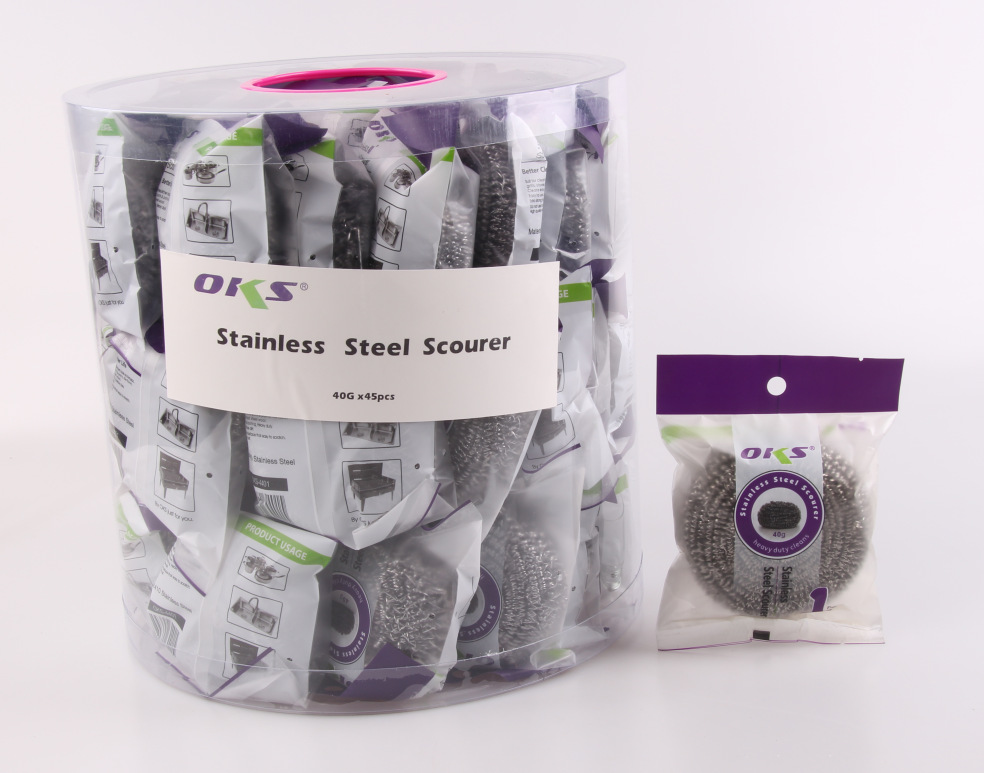 Household steel wool balls, stainless steel cleaning balls, pot brushes, dish brushes, steel wool balls, kitchen dish cleaning balls, OKS pic 1