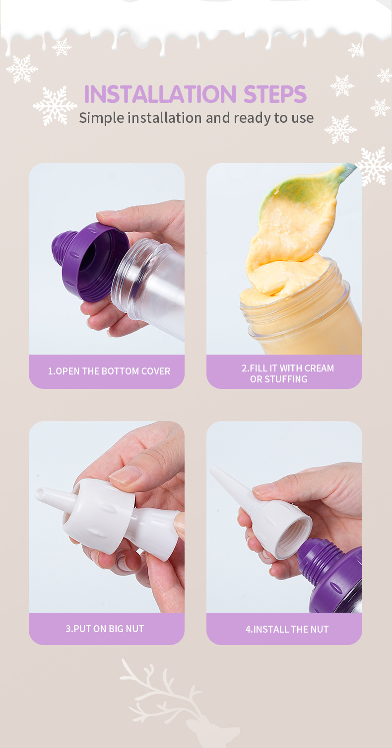 Amazon Home wholesale cookie gun, ABS multi-functional piping machine, baking set, and various styles of cream gun pic 4