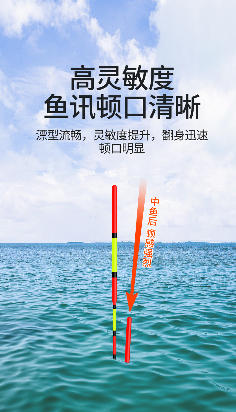 Wholesale float factory price, thickened and eye-catching fish float, highly sensitive crucian carp float, fishing gear, nano float, fishing gear, shallow water large object float pic 7