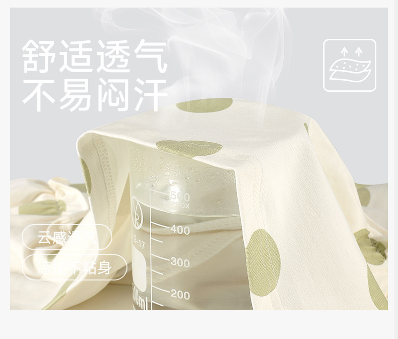 【抗菌新疆棉】a类春夏季无袖吊带女士纯棉波点睡裙宽松版家居服详情6