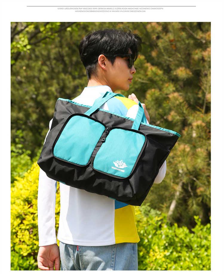 Yitu Warner Heim storage Bag, large-capacity hand-held outdoor picnic bag, cross-border single-shoulder travel bag, fitness bag, luggage bag pic 18