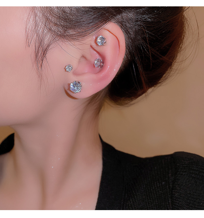 网络爆款精致锆石磁吸耳钉无耳洞耳夹ins潮轻奢小众男女通用耳钉详情24