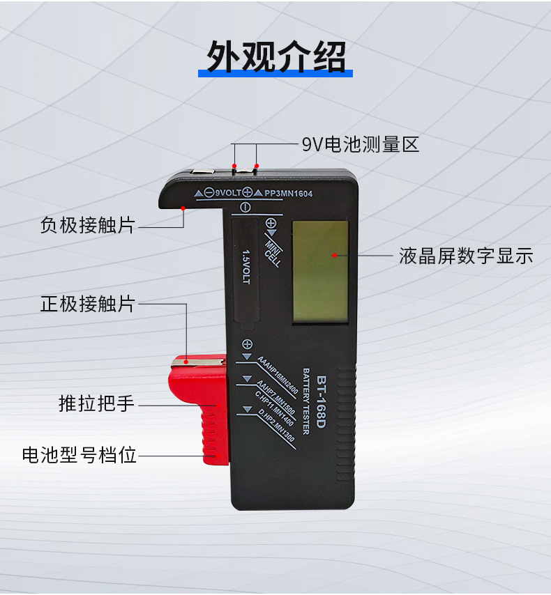 Wholesale 116-compartment LCD battery storage boxes with covers, battery storage racks, and battery tester storage boxes pic 11