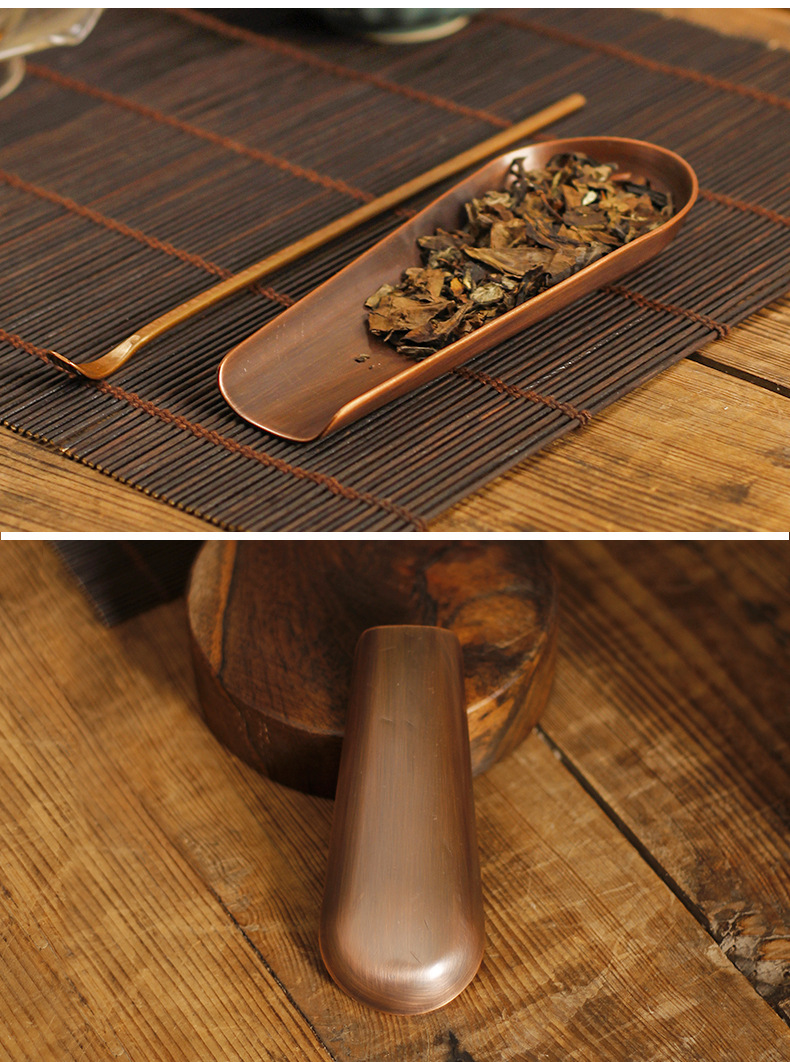纯铜茶铲茶铲套装家用紫砂壶配套工具茶艺用品详情6