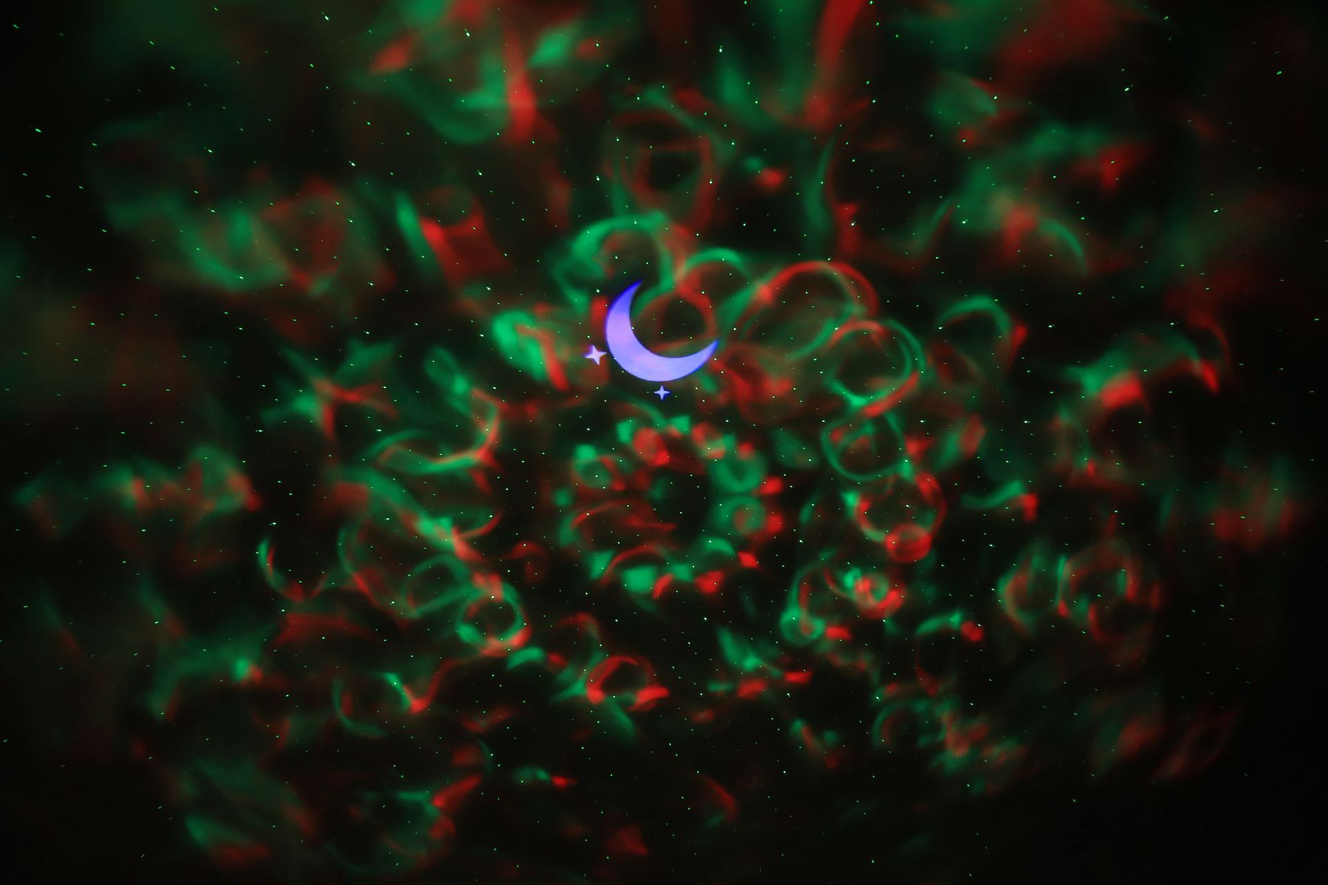 Customized aircraft engine black moon starry sky projection light, laser RGB ambient light, smart night light pic 21