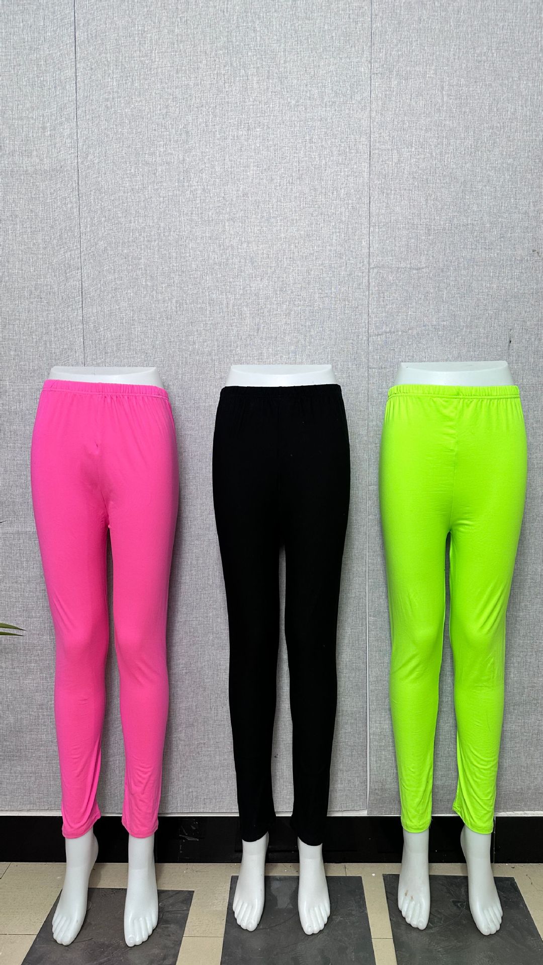 欧美外贸跨境批发纯色时尚高弹紧身裤运动健身跑步长裤一体打底裤详情5