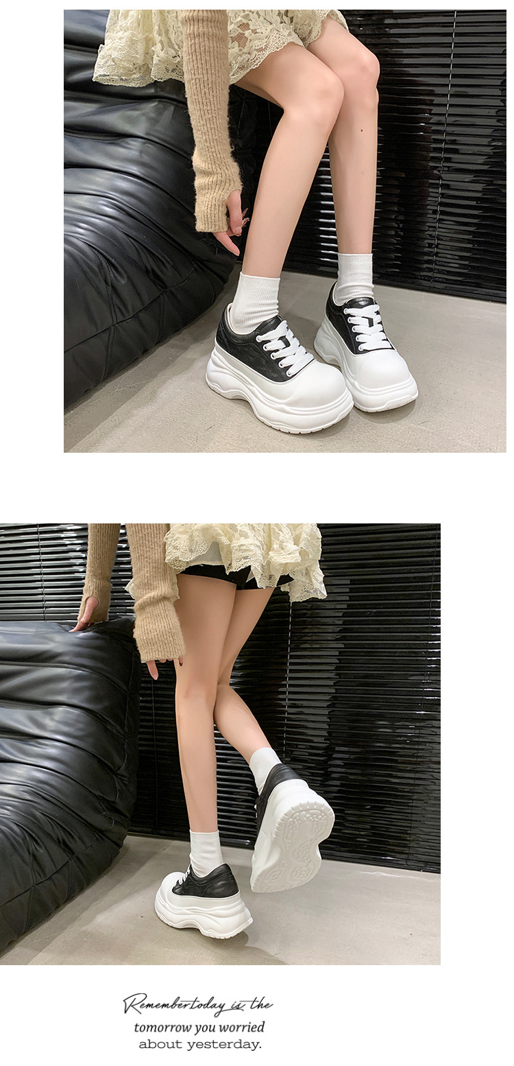 厚底内增高时尚大头小白鞋女2025春季新款网红松糕百搭运动休闲鞋详情14