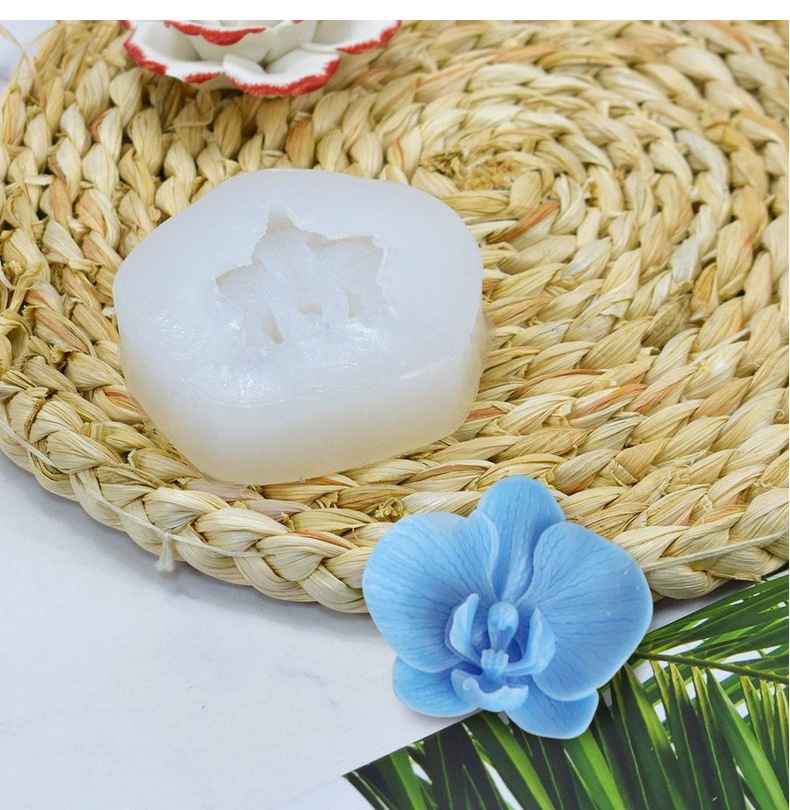 精艺蝴蝶兰硅胶模具DIY滴胶模具花朵蛋糕烘焙石膏蜡烛模一件代发详情12