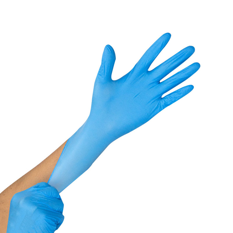 Special disposable nitrile gloves for foreign trade export, powder-free and powder-free disposable inspection gloves, composite nitrile pvc pic 7