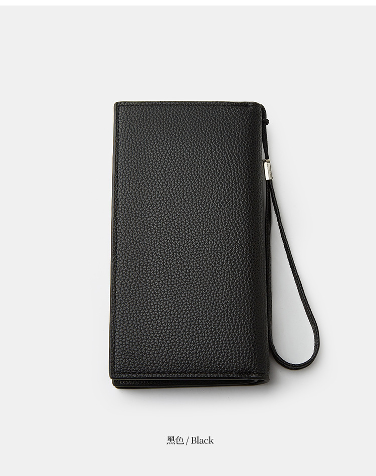 新款钱包男士长款拉链手包时尚多功能商务男手拿包轻奢钱皮夹卡包详情11