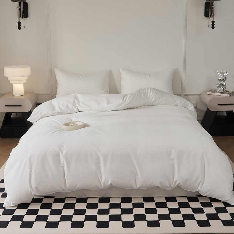 Single-piece quilt cover, pure cotton long-staple cotton bed sheet, bed cap, oversized quilt cover, skin-friendly single and double solid color bedding pic 28