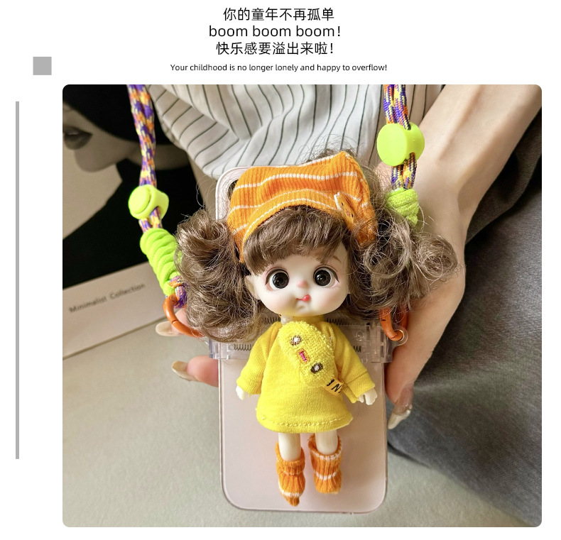 Toy dolls, 13-centimeter plush dolls, phone cases, back clips, supermarket wholesale, whole box of ornaments pic 6