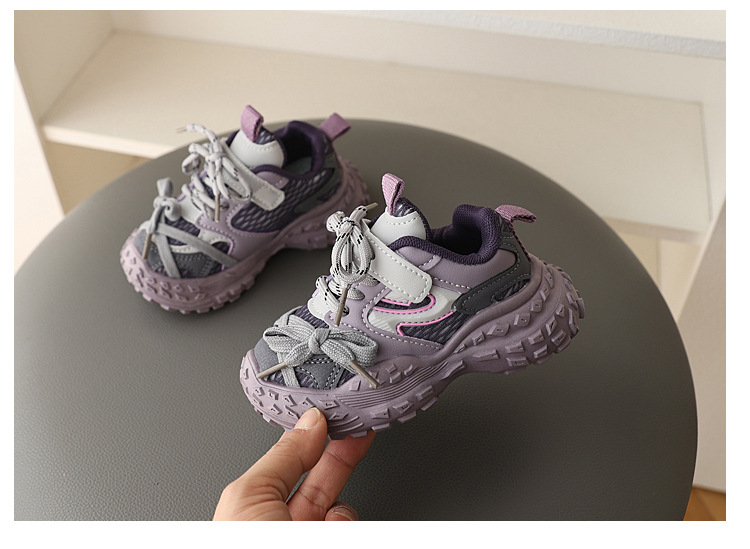 男童运动鞋2025春新款透气童鞋儿童休闲时尚老爹鞋小女孩轻便鞋子详情13