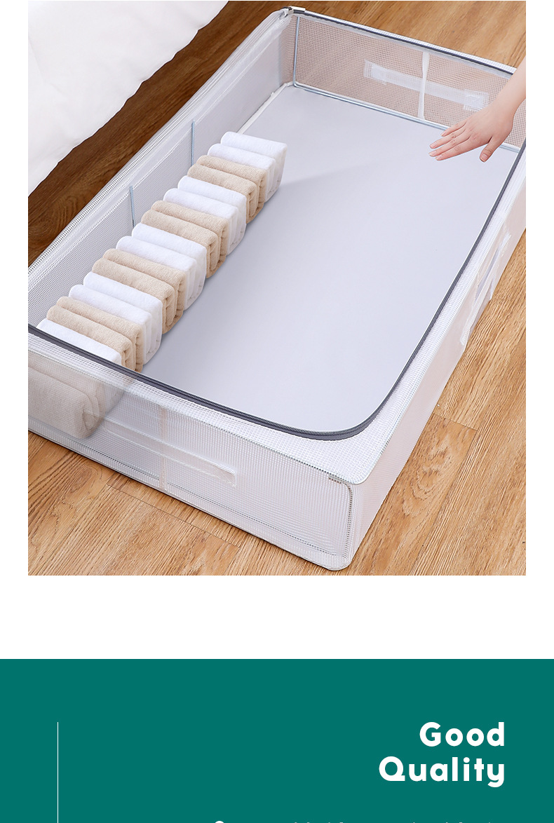 Source Factory clothing sorting, storage and storage box, household goods, toy storage transparent folding bed bottom storage box pic 16