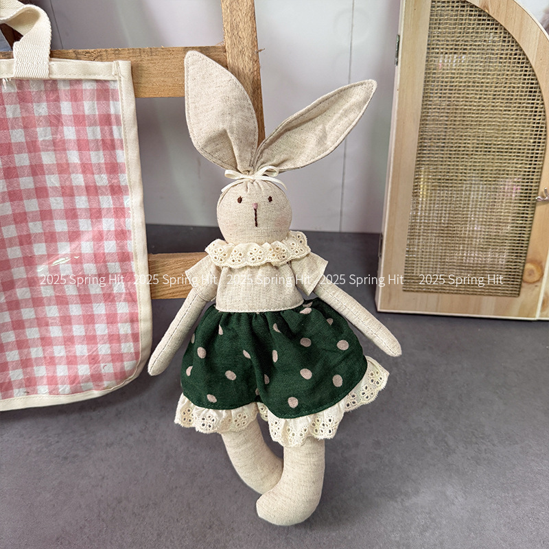 韩系可爱布艺卡通兔兔布娃娃女童玩偶安抚玩具房间公仔可爱送礼物详情10