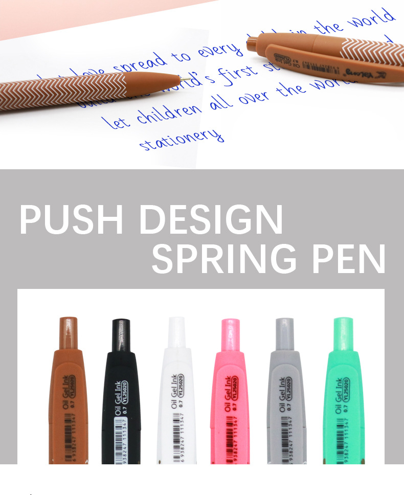 Yalong Cross-border 2024 Wholesale Fashion design oil pens, ballpoint pens, blue ink, school and office workers pic 4