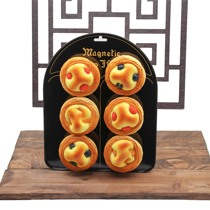 Portuguese egg tart models that are indistinguishable from the real thing, fridge magnets, original egg tarts, film and television props, house play toys, high-quality pastries and snacks pic 7