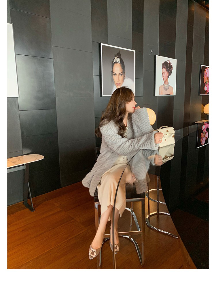 【现货】一件代发mbpor尖头平底鞋女方扣单鞋雪花扣水钻婚鞋详情5