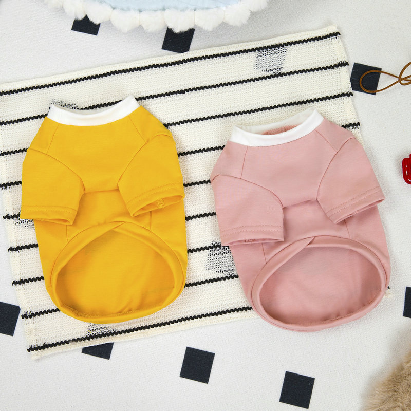 Summer dog clothing, thin T-shirt, fashionable striped Teddy Pomeranian vest, small dog pet sunshine T-shirt pic 12