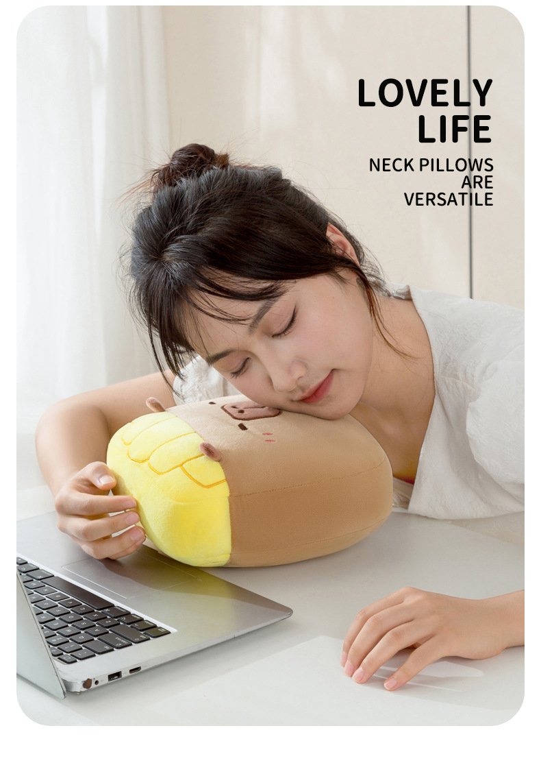 Kabibala transformable pillow, hamburger and French fries edge doll, U-shaped pillow, Fun pillow, multi-functional transformable pillow wholesale pic 18