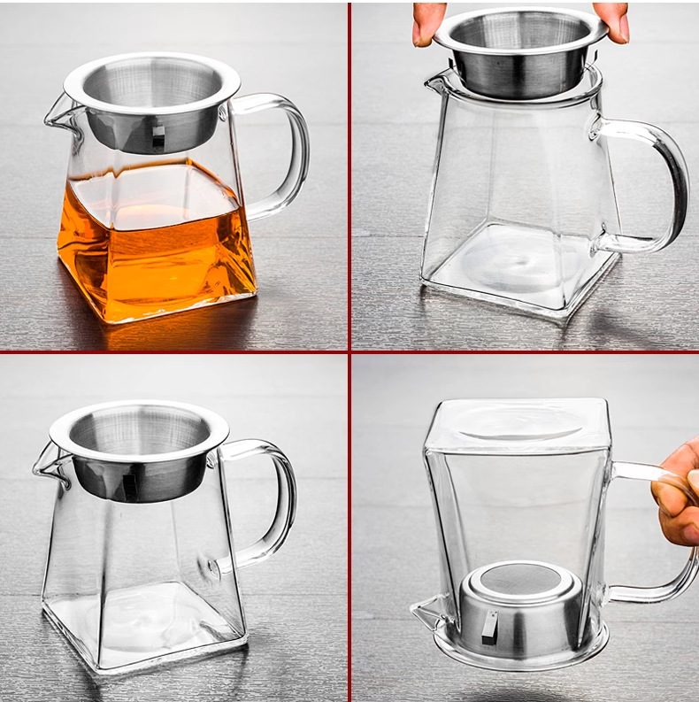 加厚耐热玻璃公道杯茶漏一体过滤网小青柑分茶器防烫泡茶壶大容量详情13