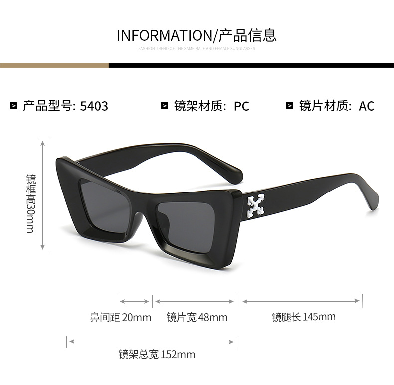 街头非主流个性太阳镜批发2024新款sunglasses墨镜女款太阳眼镜男详情4