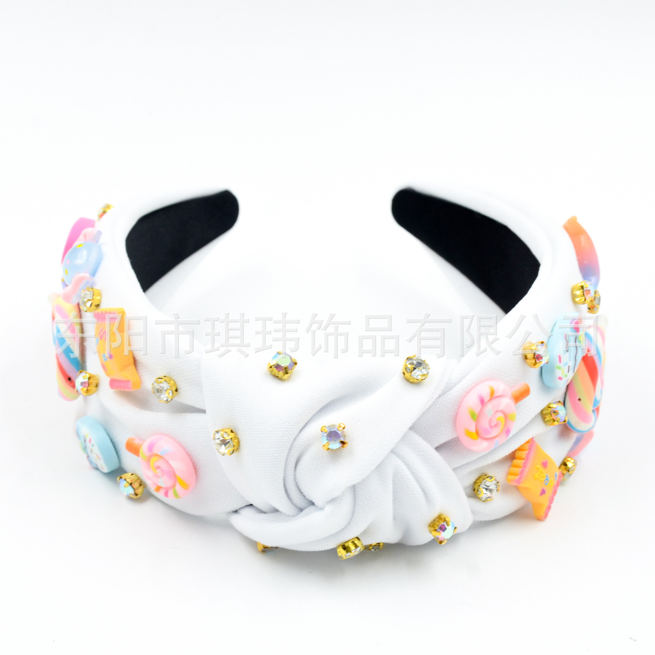 Qiwei Accessories Exclusive cross-border European and American back-to-school season diamond-encrusted hair bands, multi-color candy accessories, sweet and cute high skull top holiday date hair accessories pic 13