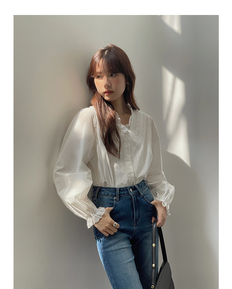 【90s Retro Horn 】 Ge Ming High-waisted slightly flared jeans for Women 2025 Spring New floor-length Pants R155H pic 27