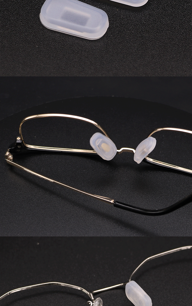 Silicone rubber glasses nose pads, insertable nose pads, anti-slip nose pads, anti-indentation nose relief, nose cover glasses accessories pic 6