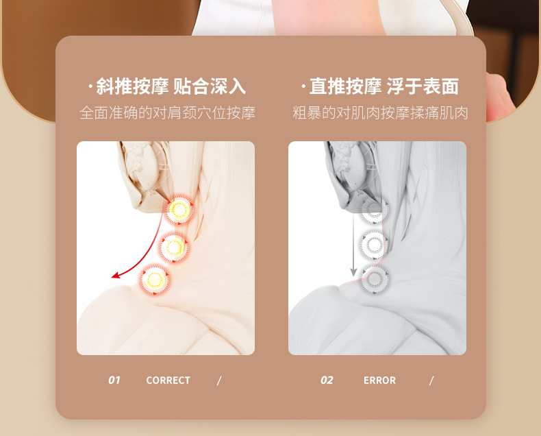 Cross-border shoulder and neck massager, cervical massager, massage the trapezius muscle of the shoulder, cervical multi-functional heating simulation human hand pic 10