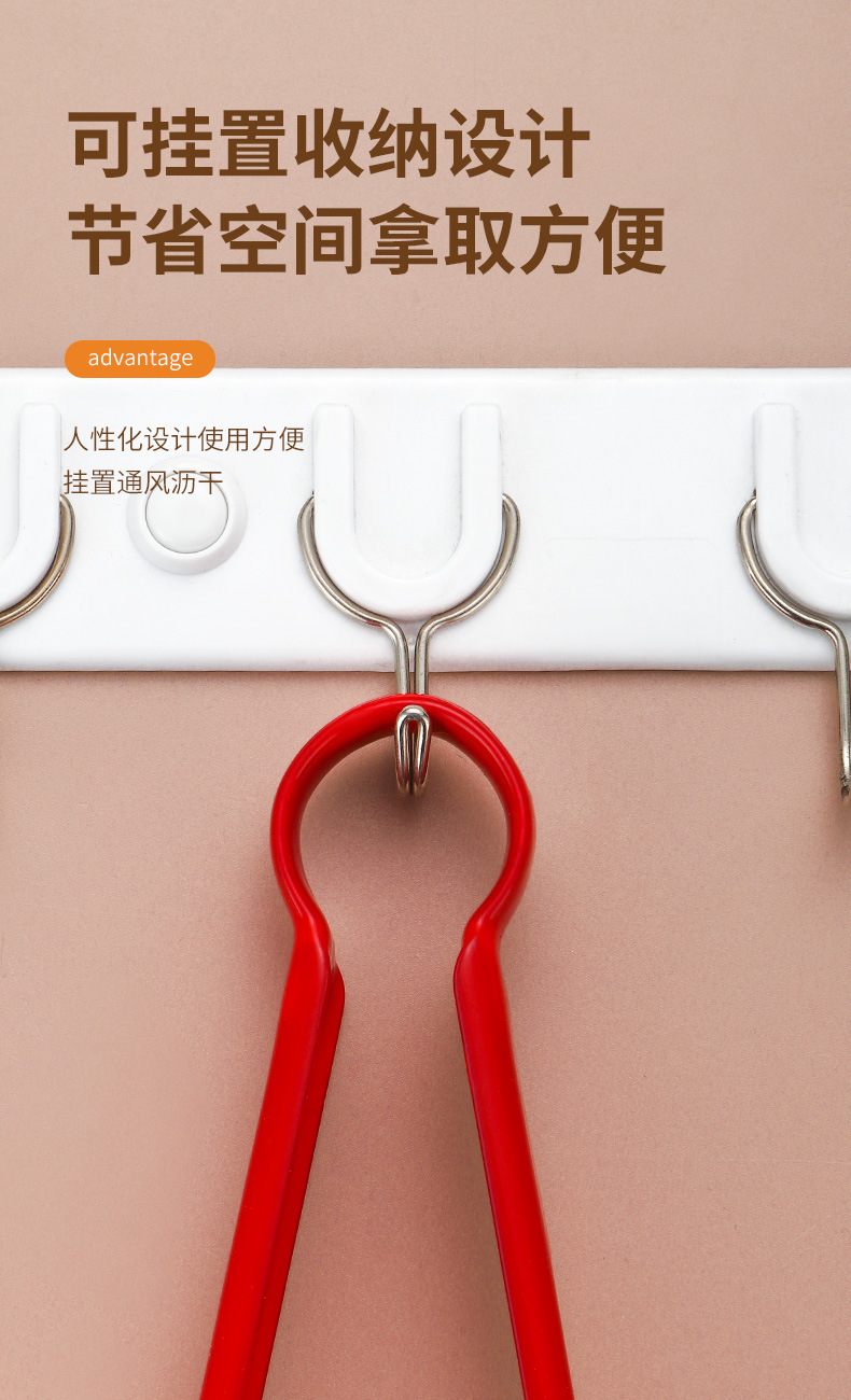 食品夹不锈钢面包夹厨房油炸防烫加长加厚烤肉夹子餐厅菜夹烘焙用详情6