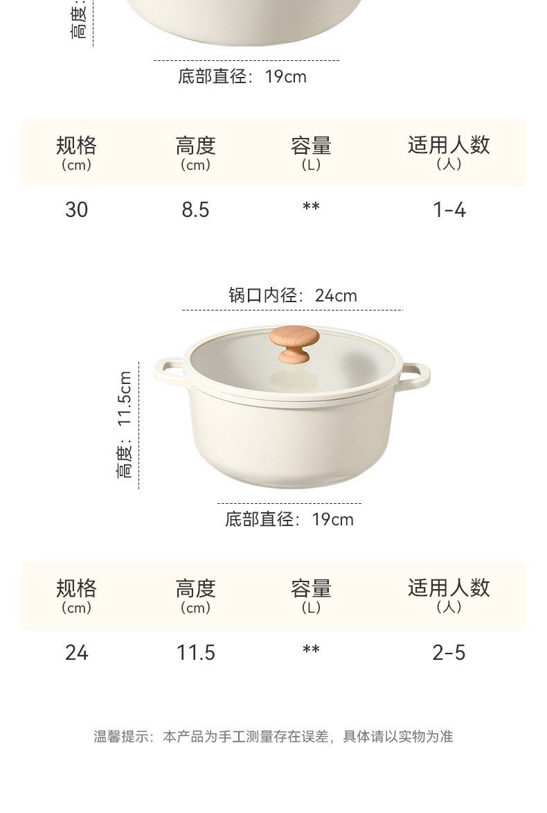 工厂直销外贸家用不沾锅无油烟炒菜锅奶锅平底锅汤锅套装炉灶通用详情15