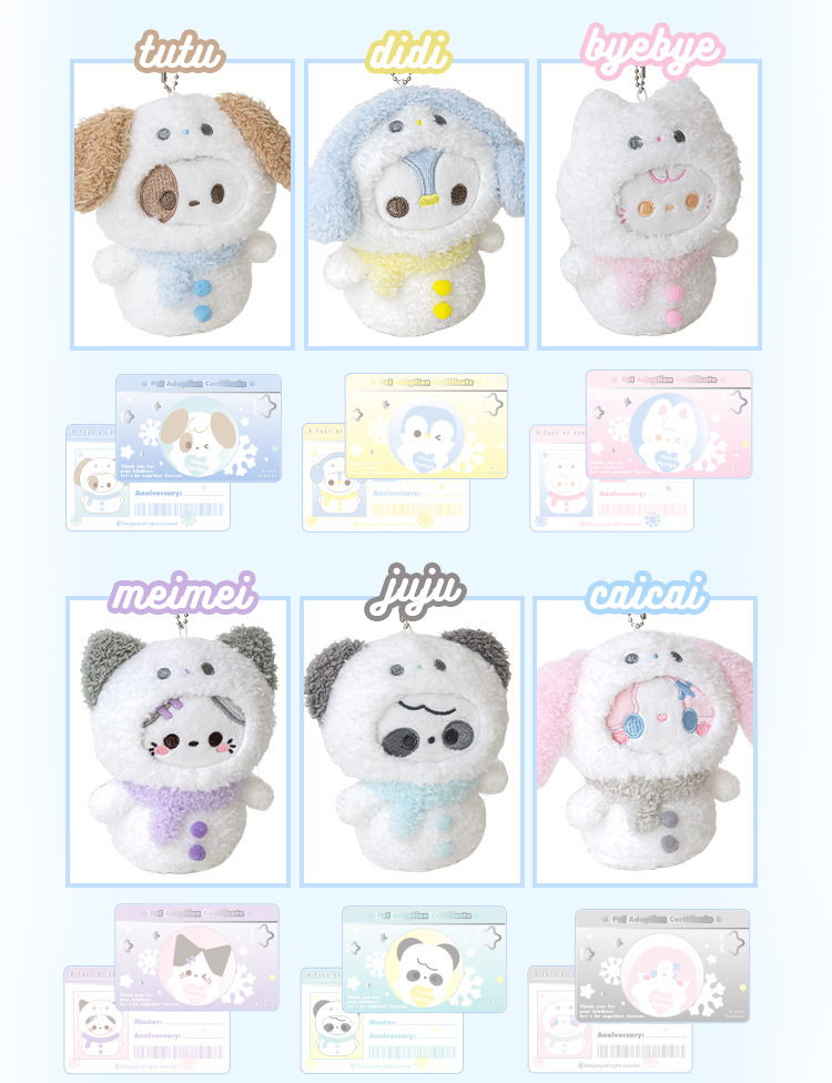 RosyPosy Soft Design Tutu&byebye plush Pain Bag Pendant Christmas Gift Schoolbag Doll Pendant pic 6