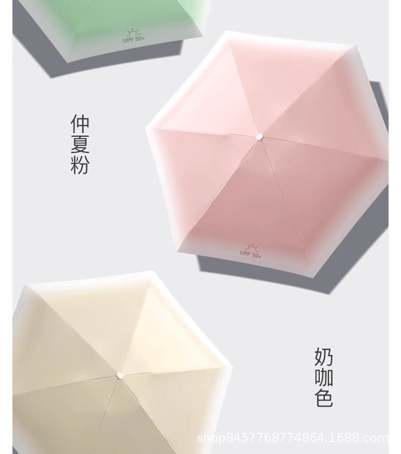 Umbrella, capsule umbrella, sunshade umbrella, sun umbrella, sun protection umbrella, portable folding small pocket, six-fold special umbrella pic 24