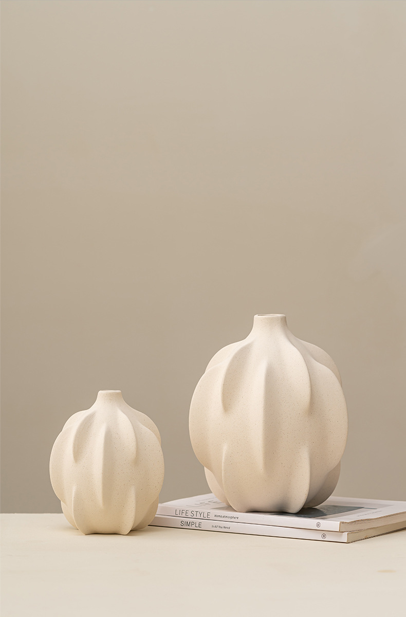 Cross-border wholesale and shipping of 2026 new ceramic vases, home hydroponic flower arrangements, tabletop and living room modern decorations pic 7