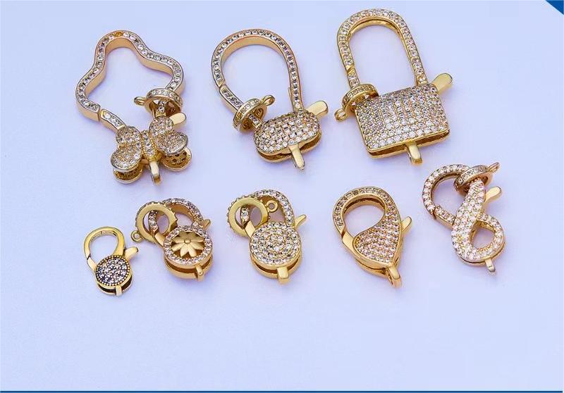 High-quality diamond-encrusted, high-grade brass cast special-shaped lobster pendant, necklace pendant, clothing pendant, 18K color retention pic 31