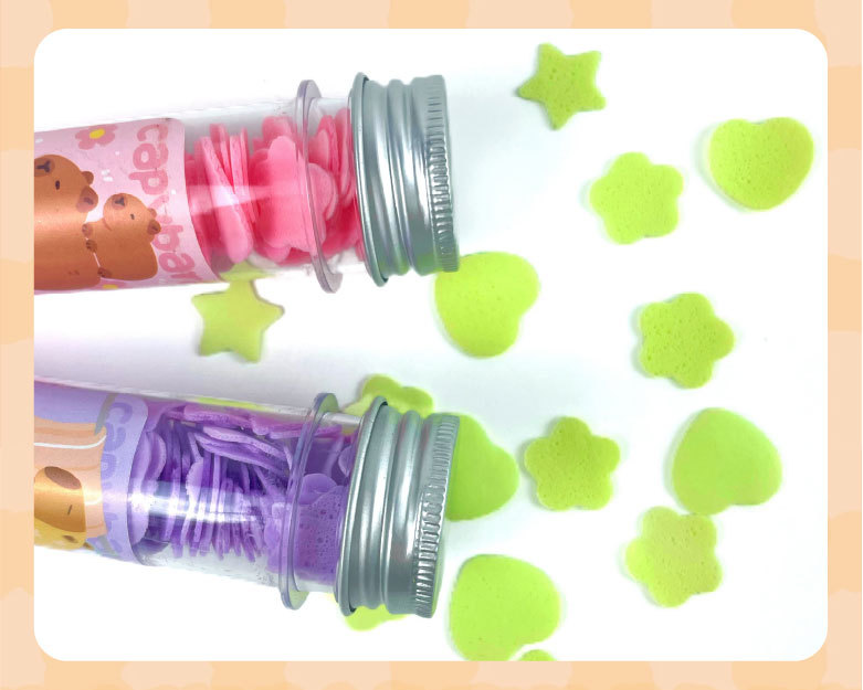 卡通旅行瓶装洗手皂片试管花型一次性香皂便携户外洗手香皂纸肥皂详情9