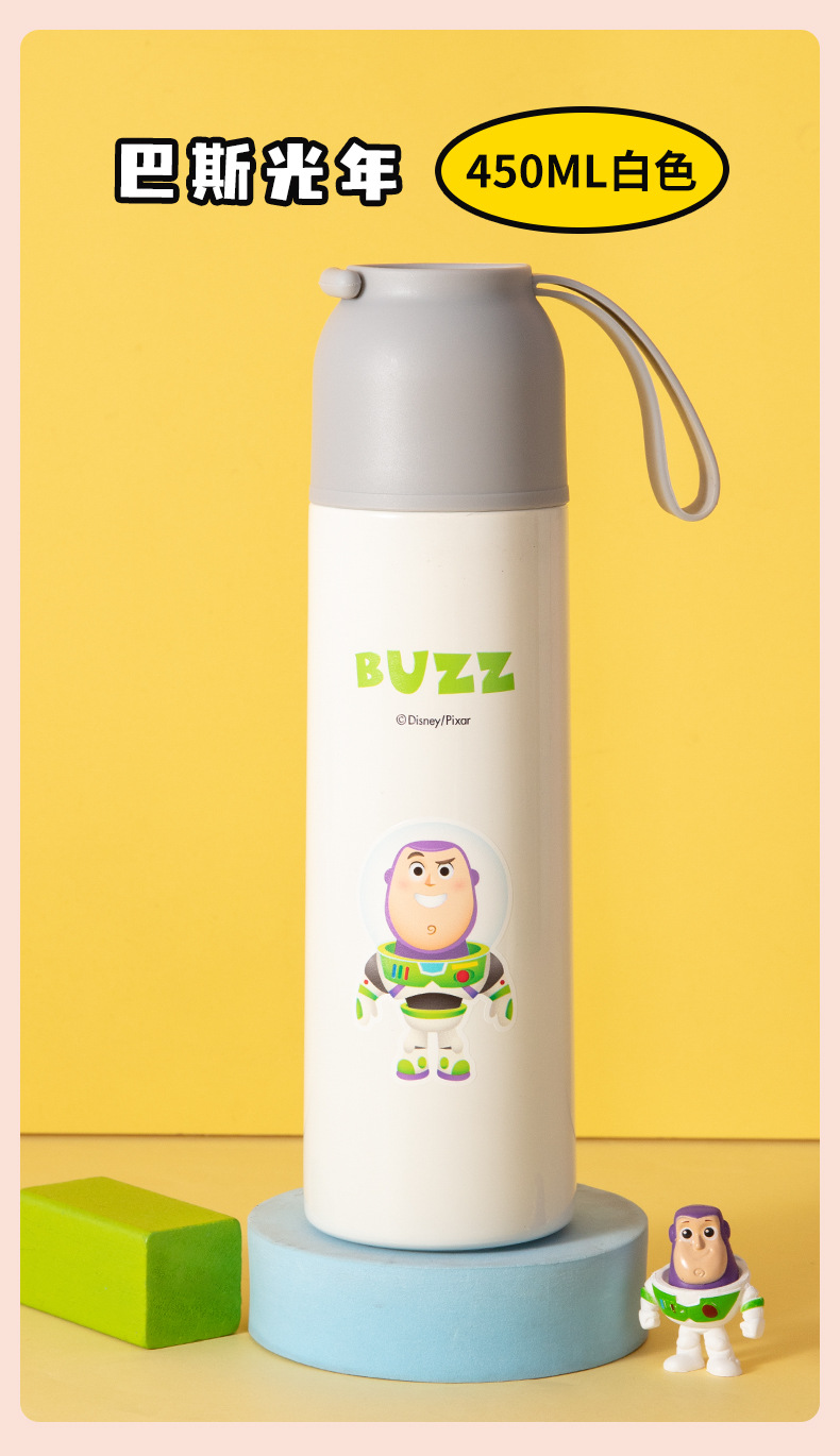 迪士尼儿童保温杯食品级304不锈钢水杯子小学生上学专用便携水壶详情13