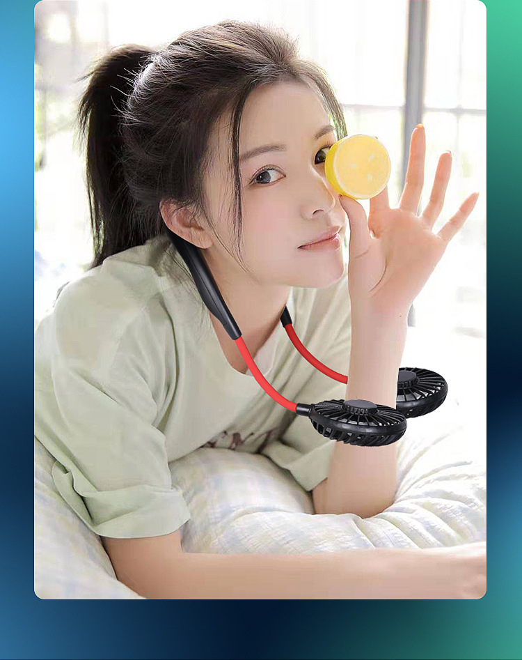 2025新款可折叠便携挂脖风扇USB充电长续航制冷静音三代挂脖风扇详情20